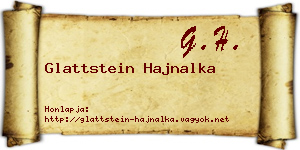 Glattstein Hajnalka névjegykártya